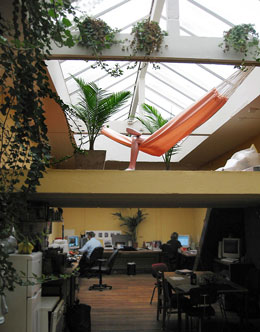 La zona de relax en una oficina