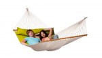 Green Padded Hammock with spreader bar