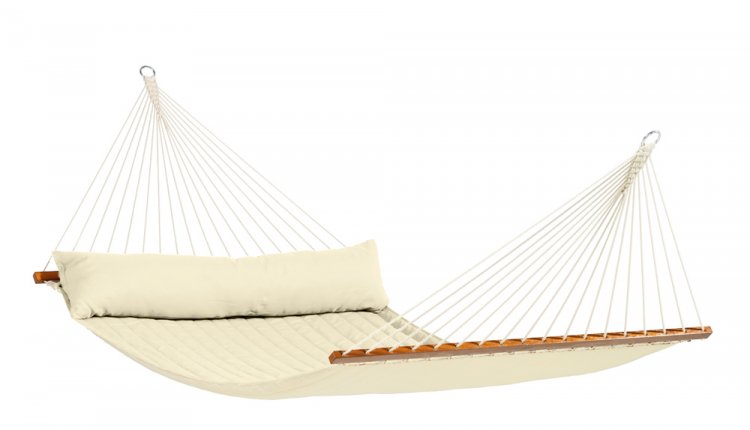 Ecru Padded Hammock with spreader bar