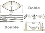 Hamaca de viaje Doble turquesa