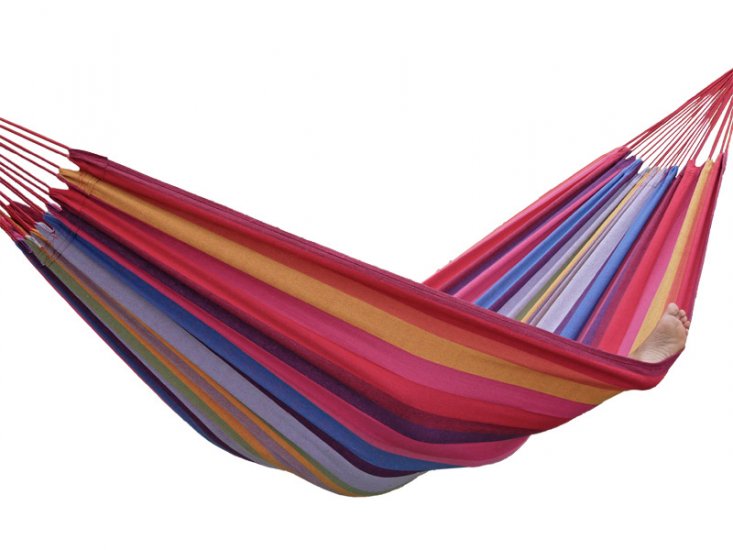 Hamaca Rayas multicolor, individual - Haga click en la imagen para cerrar