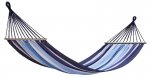 Blue stripes spreader bar hammock, single