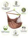 Hanging Long Chair Zebra (organic cotton)