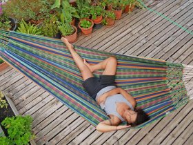 Hammock Bahamas green orange M