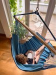 Hanging Long Chair Zebra (organic cotton)