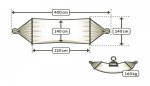 Palacio Hammock with spreader bar