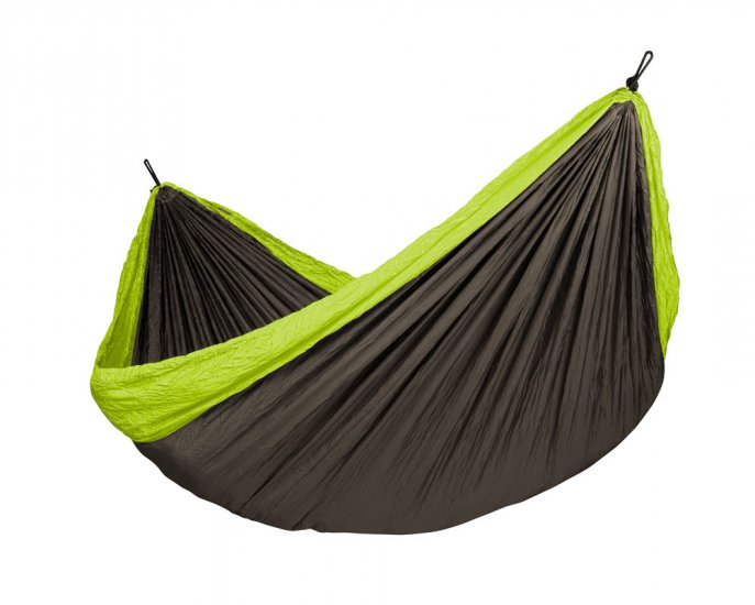 Travel hammock Double lime - Click Image to Close