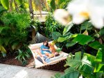 Ecru Padded Hammock with spreader bar