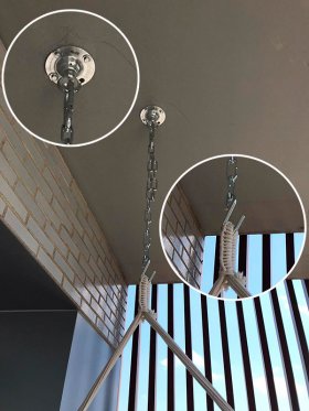 Rotating Hook for Hanging Chairs